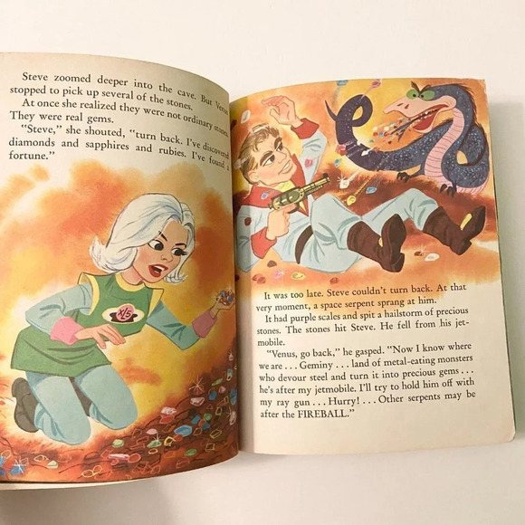 Vintage 1964 Fireball  XL5 Little Golden Book First Edition Barbara Shook - Picture 8 of 16